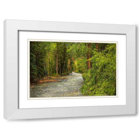 Hope This Is Refreshing White Modern Wood Framed Art Print with Double Matting by Linden, Sally