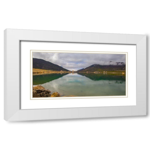 Rifle Gap White Modern Wood Framed Art Print with Double Matting by Linden, Sally