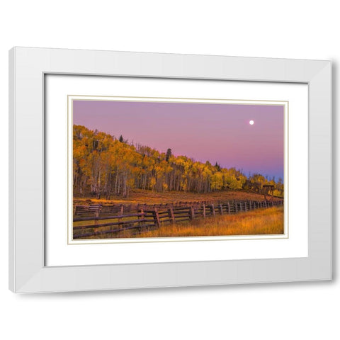 Sunrise Rideway #2  White Modern Wood Framed Art Print with Double Matting by Linden, Sally