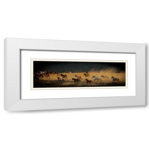 Into The Wild White Modern Wood Framed Art Print with Double Matting by Linden, Sally
