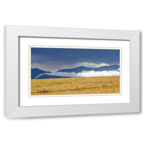 Irrigation White Modern Wood Framed Art Print with Double Matting by Linden, Sally