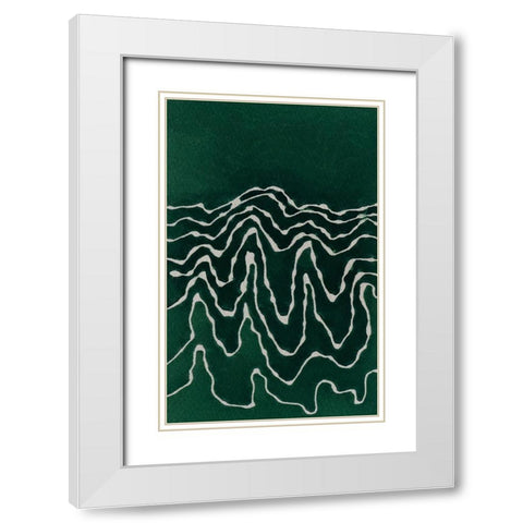Greenlanscape White Modern Wood Framed Art Print with Double Matting by Van, Laura