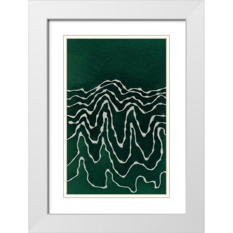 Greenlanscape White Modern Wood Framed Art Print with Double Matting by Van, Laura