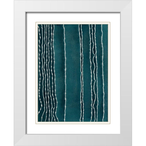 Staying Calm White Modern Wood Framed Art Print with Double Matting by Van, Laura