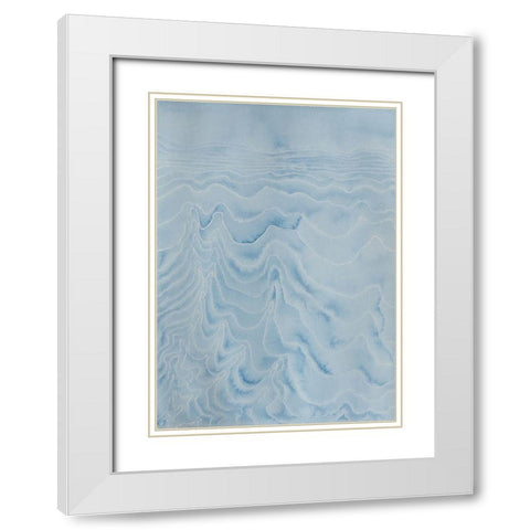 Cold Dreams White Modern Wood Framed Art Print with Double Matting by Van, Laura