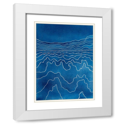 The Path White Modern Wood Framed Art Print with Double Matting by Van, Laura