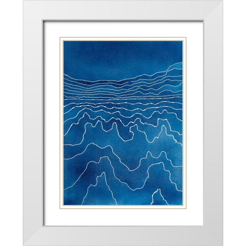 The Path White Modern Wood Framed Art Print with Double Matting by Van, Laura