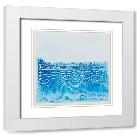 The River White Modern Wood Framed Art Print with Double Matting by Van, Laura