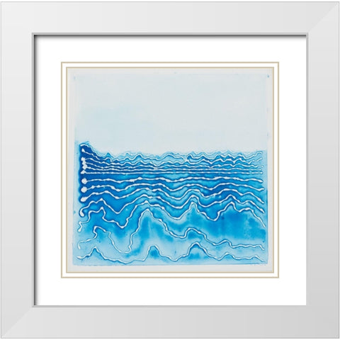 The River White Modern Wood Framed Art Print with Double Matting by Van, Laura