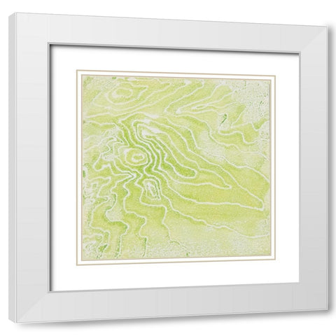 The Mix White Modern Wood Framed Art Print with Double Matting by Van, Laura