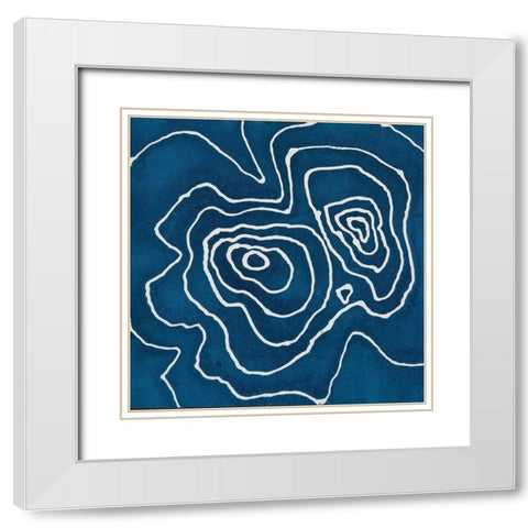 The Mask White Modern Wood Framed Art Print with Double Matting by Van, Laura
