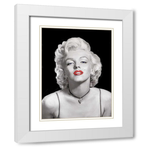 Look Of Love Blue Eyes White Modern Wood Framed Art Print with Double Matting by Michaels, Jerry