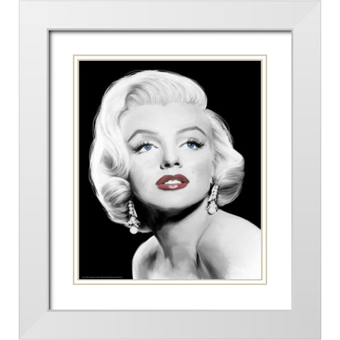 Stardust White Modern Wood Framed Art Print with Double Matting by Michaels, Jerry