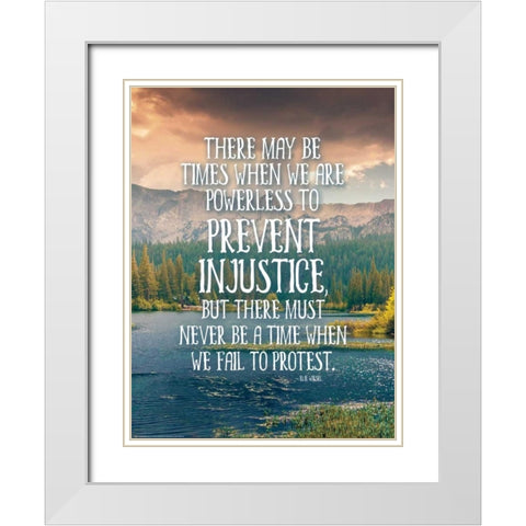 Quote 1 White Modern Wood Framed Art Print with Double Matting by Nobleworks, Inc.