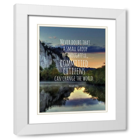 Quote 2 White Modern Wood Framed Art Print with Double Matting by Nobleworks, Inc.
