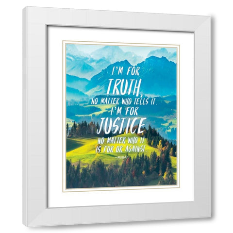 Quote 3 White Modern Wood Framed Art Print with Double Matting by Nobleworks, Inc.