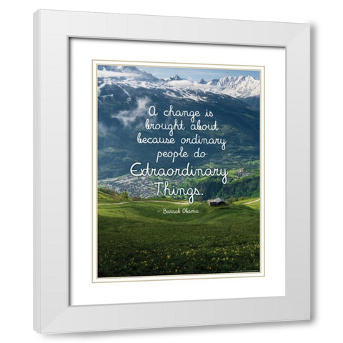 Quote 4 White Modern Wood Framed Art Print with Double Matting by Nobleworks, Inc.