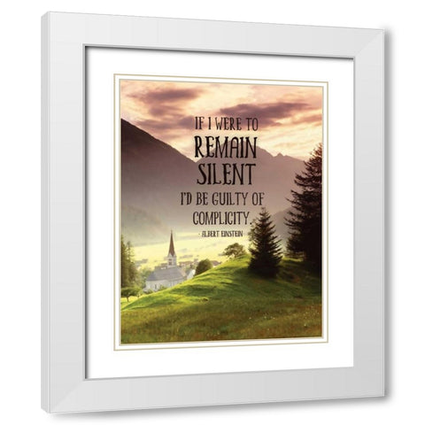 Quote 10 White Modern Wood Framed Art Print with Double Matting by Nobleworks, Inc.