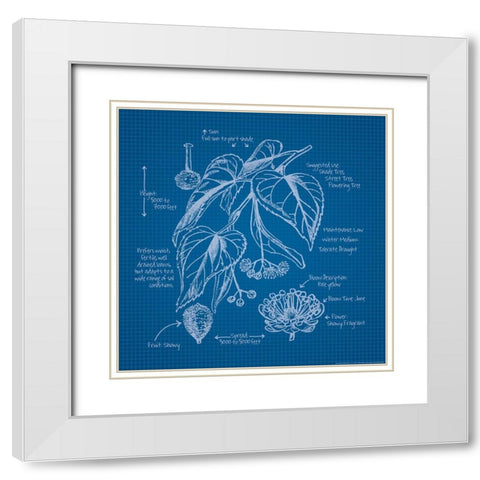 Blueprints 2 White Modern Wood Framed Art Print with Double Matting by Nobleworks, Inc.