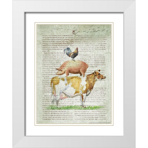 Farm Stand B1 White Modern Wood Framed Art Print with Double Matting by Nobleworks, Inc.