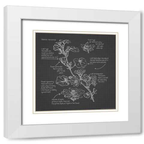 Blueprints 7 White Modern Wood Framed Art Print with Double Matting by Nobleworks, Inc.