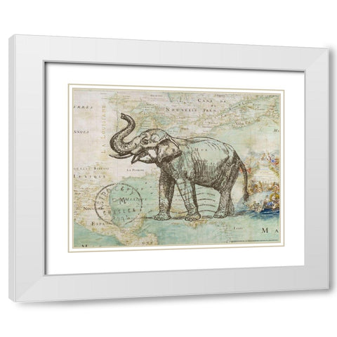 Trunk 2 White Modern Wood Framed Art Print with Double Matting by Nobleworks, Inc.