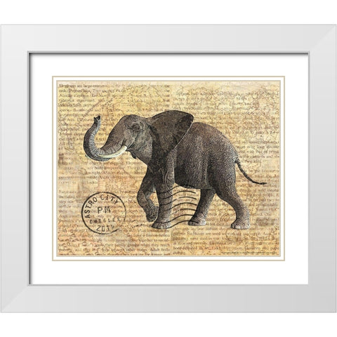 Truck 3 White Modern Wood Framed Art Print with Double Matting by Nobleworks, Inc.