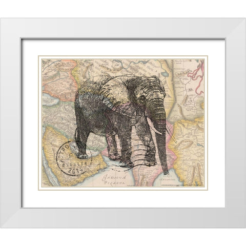 Trunk 4 White Modern Wood Framed Art Print with Double Matting by Nobleworks, Inc.