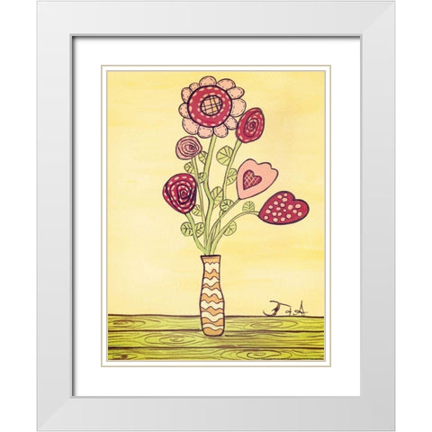 Kids Pix 2 White Modern Wood Framed Art Print with Double Matting by Nobleworks, Inc.