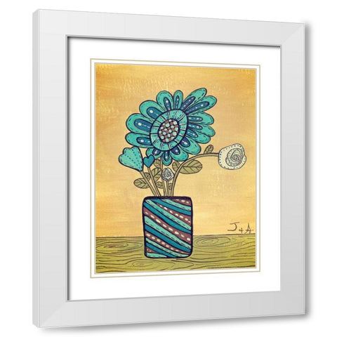 Kids Pix 3 White Modern Wood Framed Art Print with Double Matting by Nobleworks, Inc.