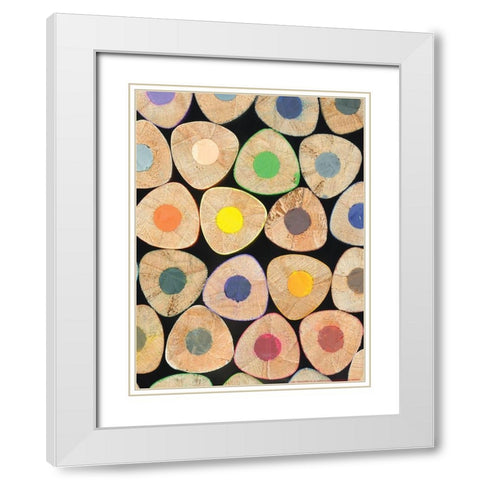Pencil 3 White Modern Wood Framed Art Print with Double Matting by Nobleworks, Inc.