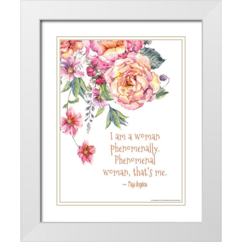 Inspired 5 White Modern Wood Framed Art Print with Double Matting by Nobleworks, Inc.