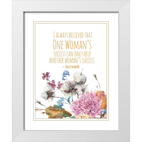 Inspired 9 White Modern Wood Framed Art Print with Double Matting by Nobleworks, Inc.