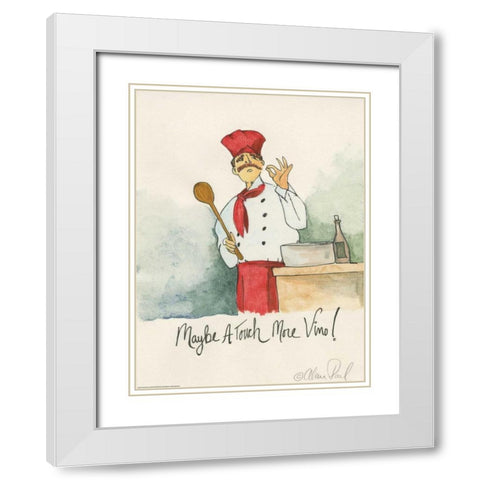 More Vino White Modern Wood Framed Art Print with Double Matting by Paul, Alan