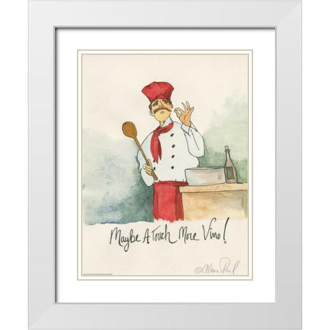 More Vino White Modern Wood Framed Art Print with Double Matting by Paul, Alan