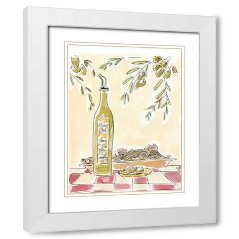 Olive Oil Love White Modern Wood Framed Art Print with Double Matting by Paul, Alan