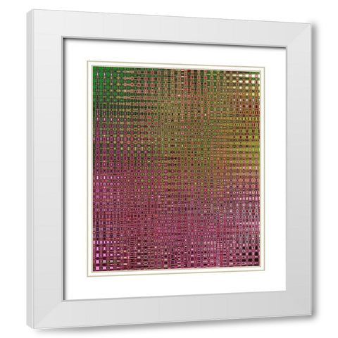 Patterns #2 White Modern Wood Framed Art Print with Double Matting by Khilnani, Rajiv