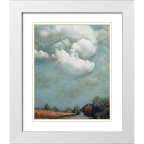 Beach Lane Wainscott Beach White Modern Wood Framed Art Print with Double Matting by Romm, Steven