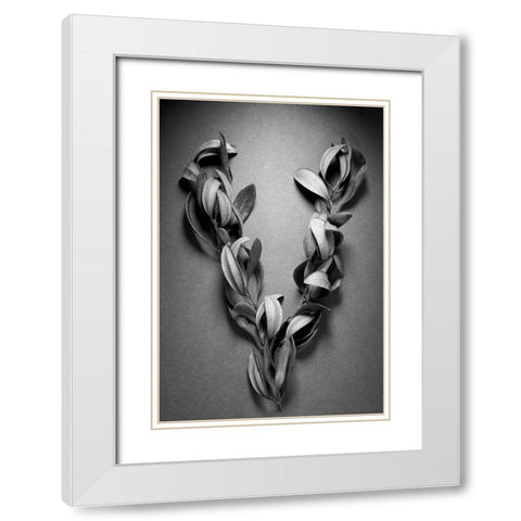 Victory White Modern Wood Framed Art Print with Double Matting by Rosenthal, Barry