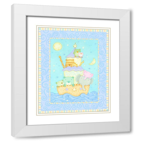 Ark 2 White Modern Wood Framed Art Print with Double Matting by Eisner, Viv