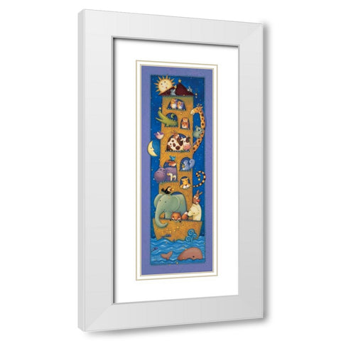 Ark 6 White Modern Wood Framed Art Print with Double Matting by Eisner, Viv