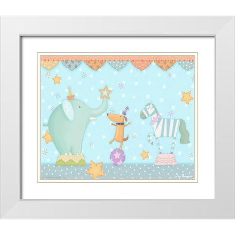 Big Top White Modern Wood Framed Art Print with Double Matting by Eisner, Viv