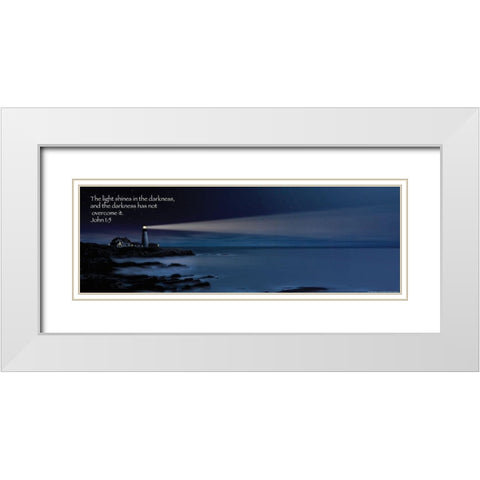 Nightwatch White Modern Wood Framed Art Print with Double Matting by Wiewandt, Thomas