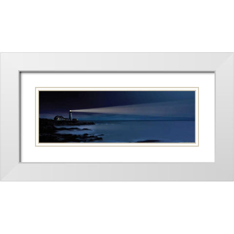 Nightwatch White Modern Wood Framed Art Print with Double Matting by Wiewandt, Thomas