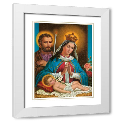 MARIA DIE GNADENREICHE, ALTA GRACIA White Modern Wood Framed Art Print with Double Matting by Anonymous