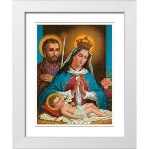 MARIA DIE GNADENREICHE, ALTA GRACIA White Modern Wood Framed Art Print with Double Matting by Anonymous