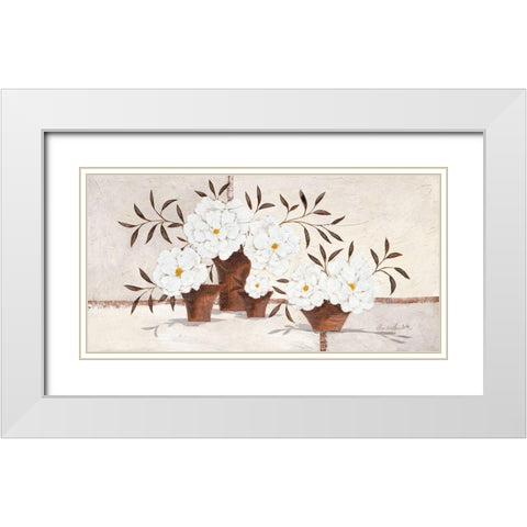 Light Bloom White Modern Wood Framed Art Print with Double Matting by Ancilotti, Claudia