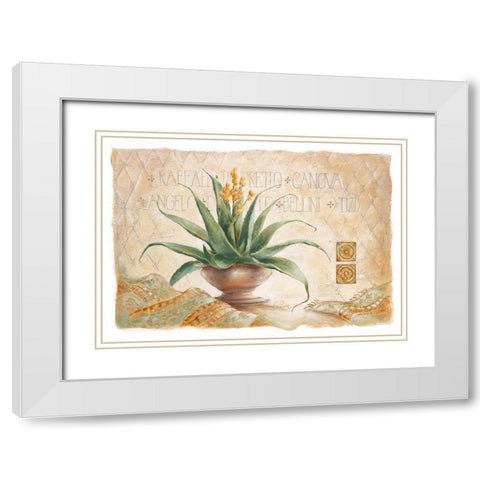 Canova White Modern Wood Framed Art Print with Double Matting by Ancilotti, Claudia