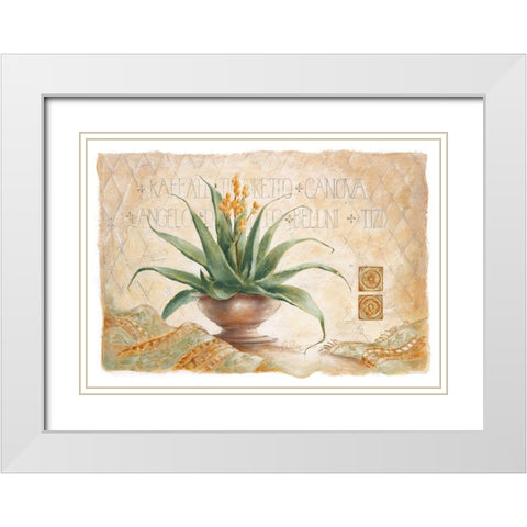 Canova White Modern Wood Framed Art Print with Double Matting by Ancilotti, Claudia