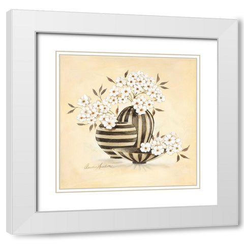 Taormina White Modern Wood Framed Art Print with Double Matting by Ancilotti, Claudia